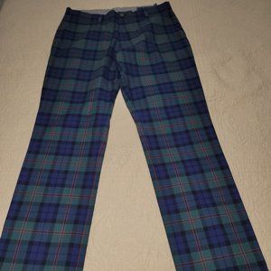 Vineyard Vines Holiday Pants Green Plaid Men 32x32